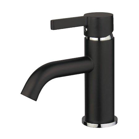 Fauceture Continental Single-Handle Bathroom Faucet W/ Push Pop-Up, Black/Chrome LS8227CTL